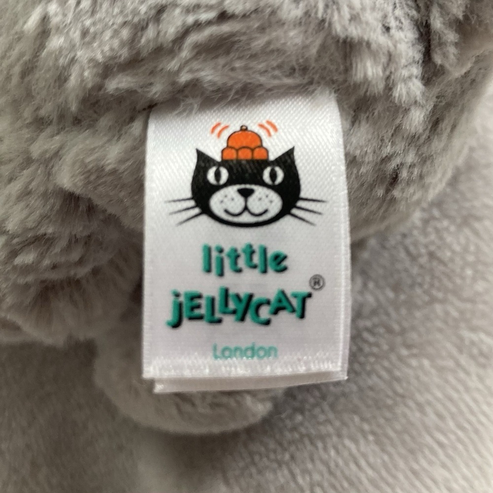 Little Jellycat London Gray Kitty Cat Lovey Baby Security Blanket JCINC2443 - Picture 10 of 12